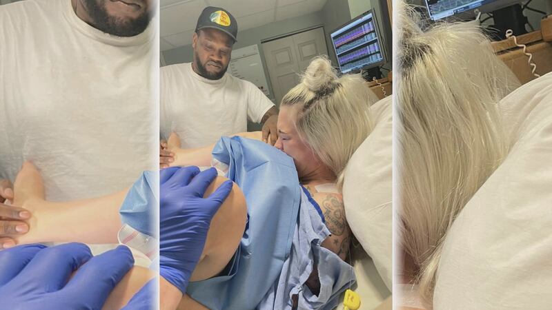 Así reaccionó el hombre en pleno parto