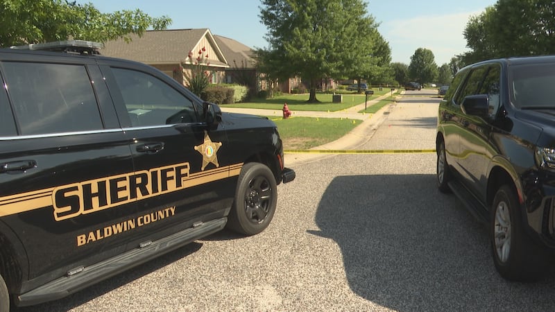 The crime scene was spread across half the block and into several neighboring yards