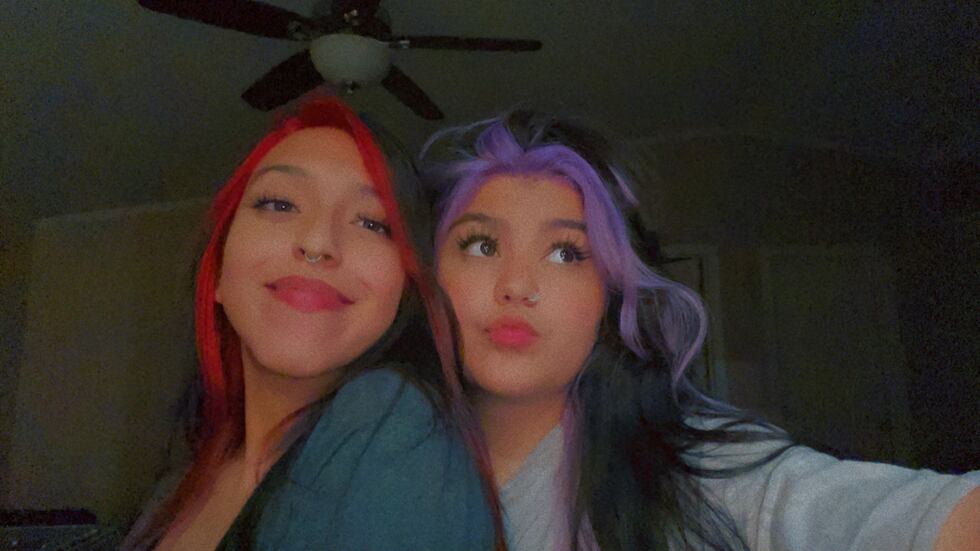 Alicia Bustos (left) and Analuisa Mendoza (right) were outside Canyon when they were hit by a...