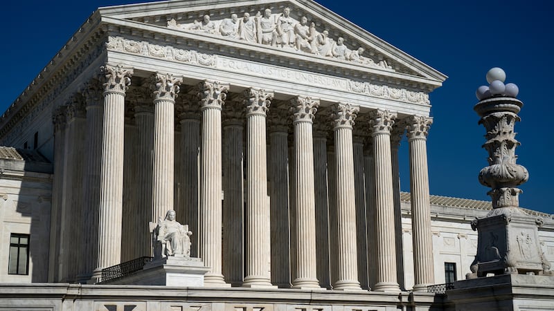 The Supreme Court is seen in Washington, Monday, May 18, 2026.