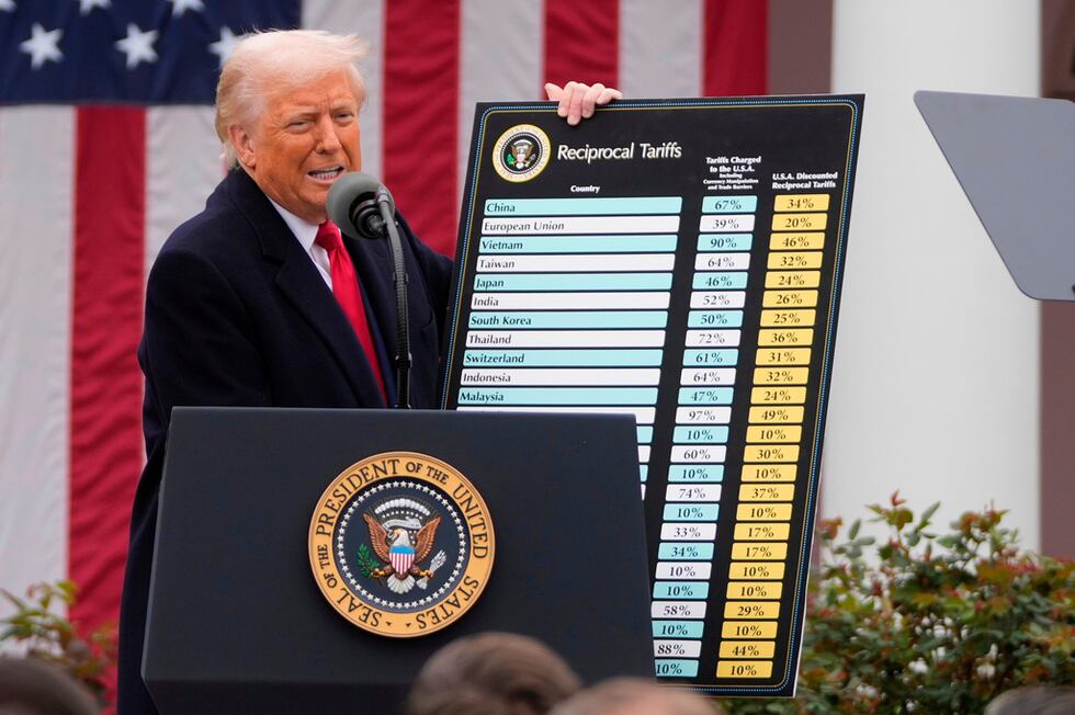 ARCHIVO - El presidente de EEUU, Donald Trump, habla durante un evento para anunciar nuevos...