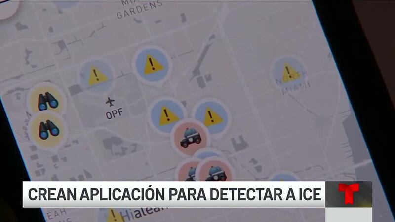 Nueva aplicación para detectar a ICE